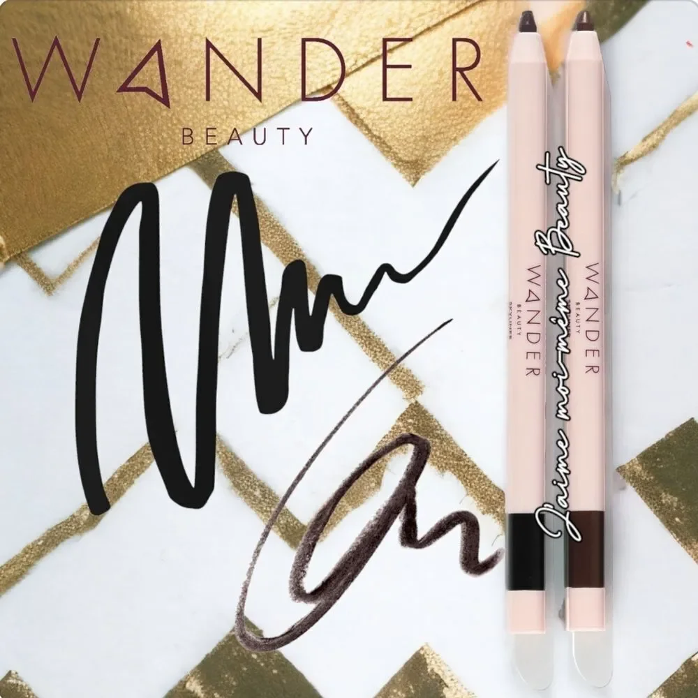 Wander Beauty Twist Up Gel Eyeliner Duo (Black And Shimmering Bronze)